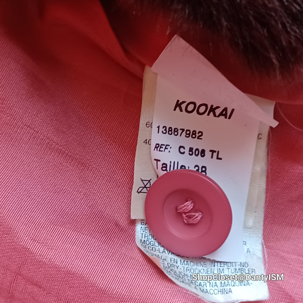 Kookai Rose Blazer with Chocolate Fur Trim - Picture 8 of 16